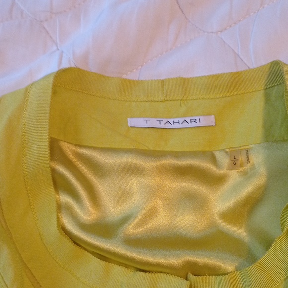 Tahari Bright neon green jacket - Picture 3 of 4